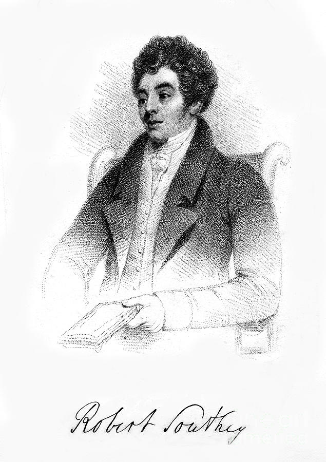 Robert Southey, English Poet, 19th Drawing by Print Collector