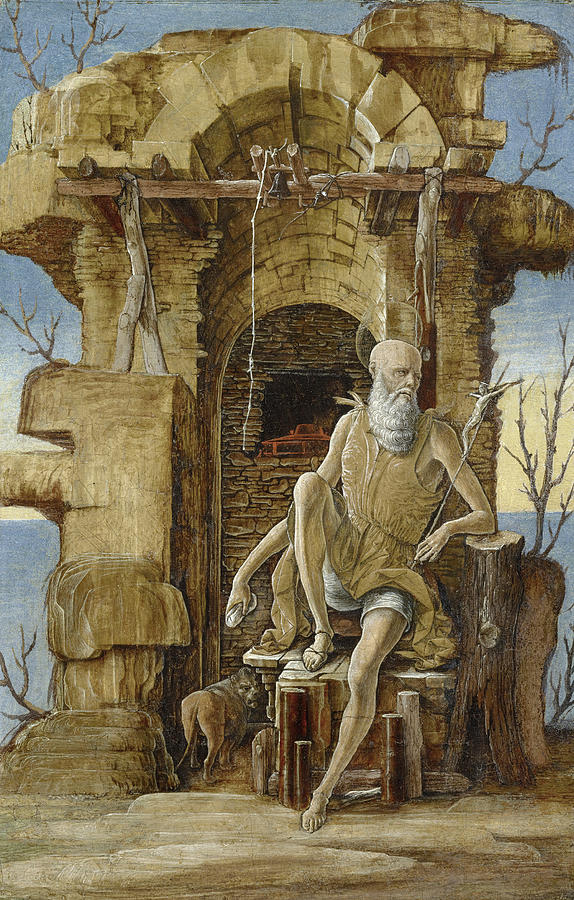 Saint Jerome in the Wilderness, C1470 Painting by Ercole Deroberti