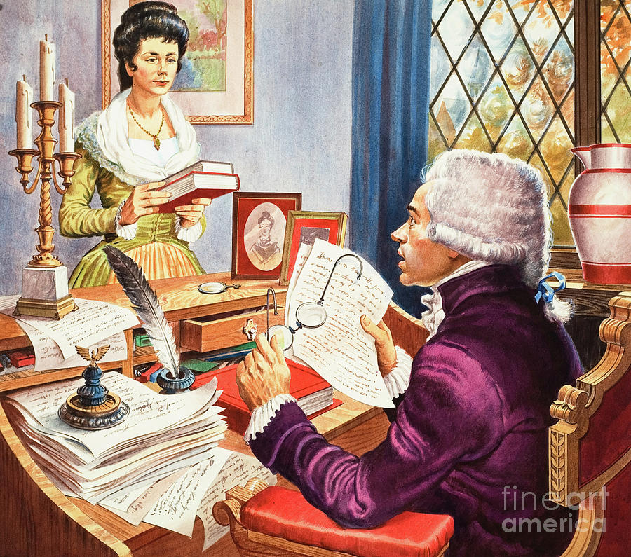 Robespierre And Eleanore Duplay Painting by Robert Brook - Pixels