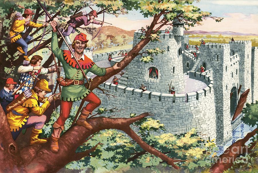 Robin Hood And His Merry Men Painting by English School