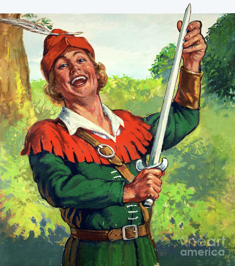 Robin Hood Painting by English School