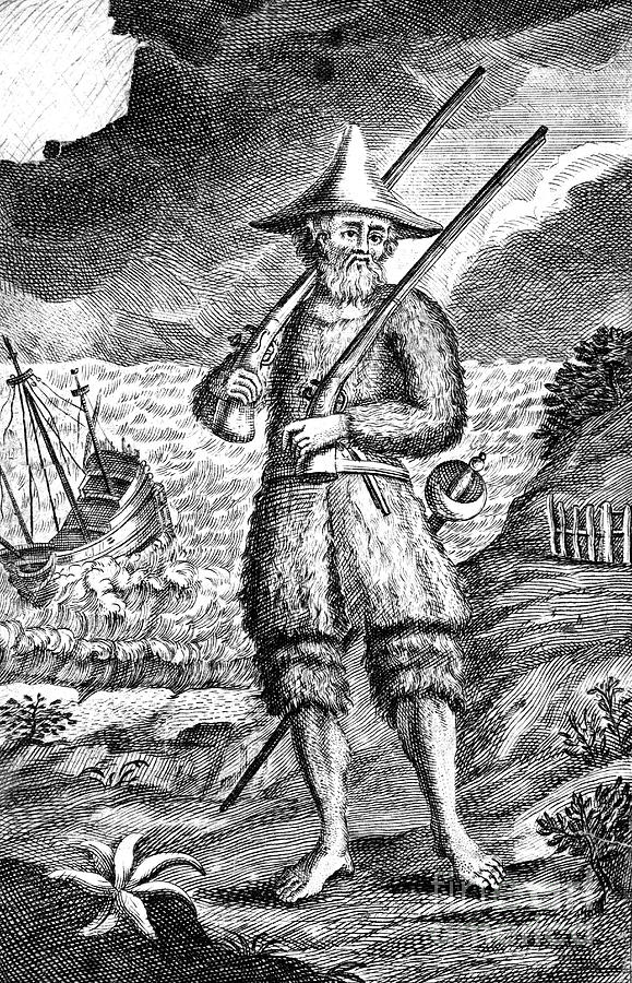 Robinson Crusoe, C1719 Drawing by Print Collector