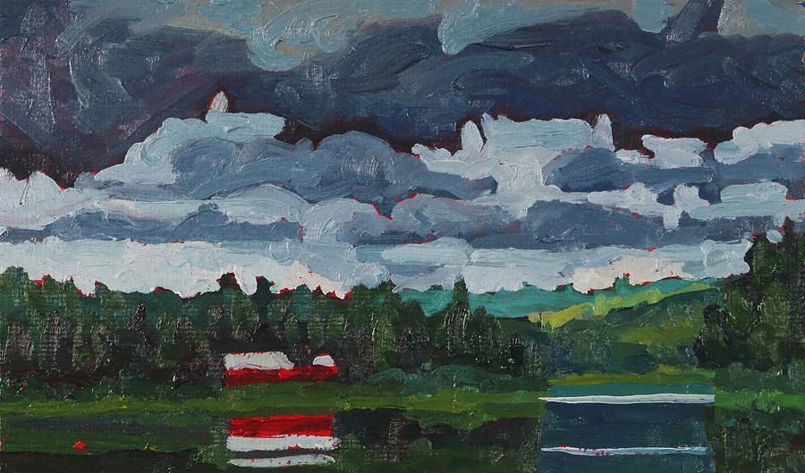Impressionism Painting - Robinson Lake Turbulent Stratocumulus by Phil Chadwick