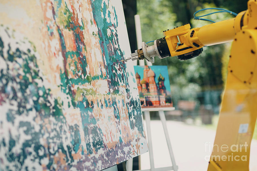 Robot Painter Photograph by Science Photo Library Robot Painter Photograph by Science Photo Library