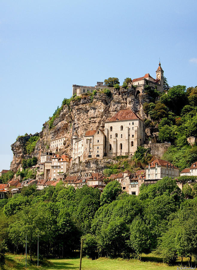 Rocamadour from the Riverbank Photograph by Weston Westmoreland
