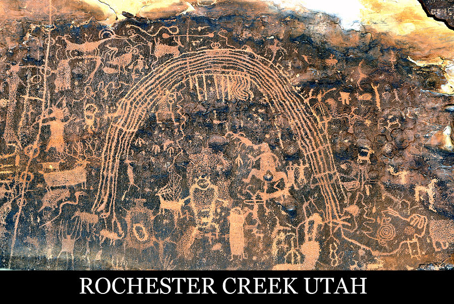 Rochester Creek Utah Rock Art Photograph by David Lee Thompson