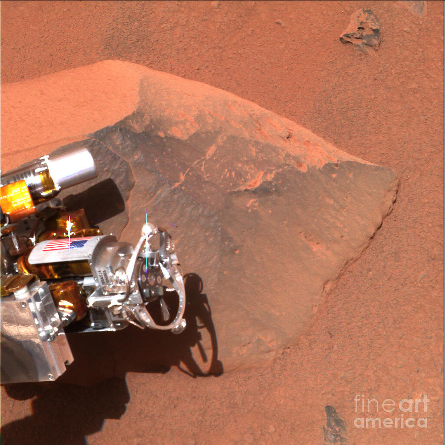 Rock Analysis On Mars Photograph By Nasa Jpl Cornell Science Photo Library