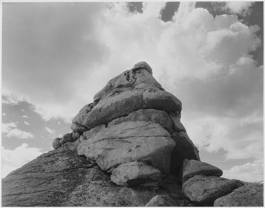 Rock and Cloud Kings River Canyon Painting by Ansel Adams