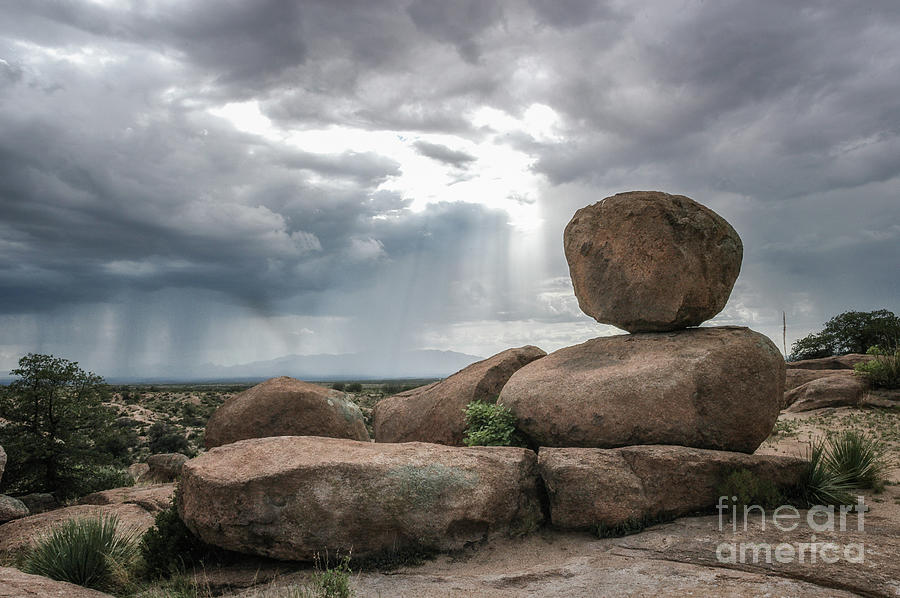Rock And Monsoon 2 Photograph by Al Andersen
