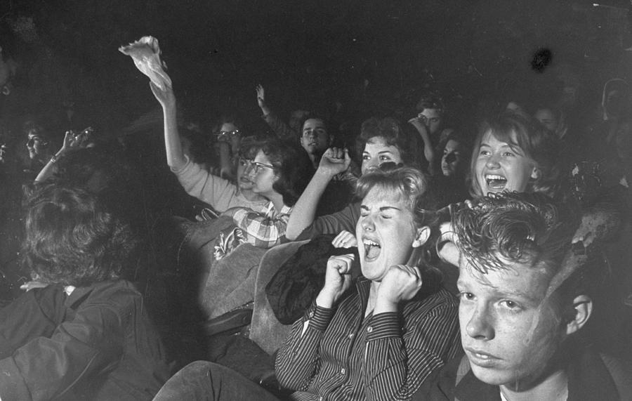 Rock and Roll Fans Photograph by Paul Schutzer