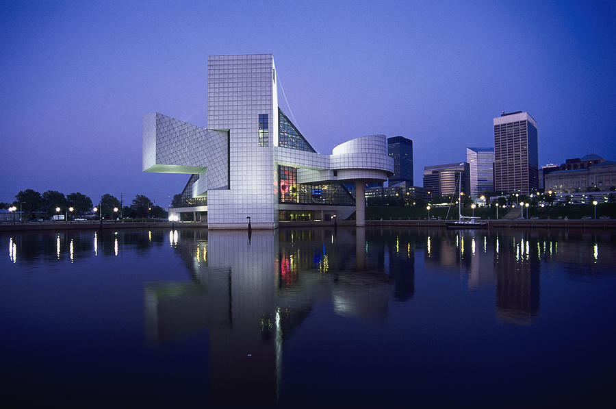 Rock And Roll Hall Of Fame In Cleveland Photograph by Mark Gibson