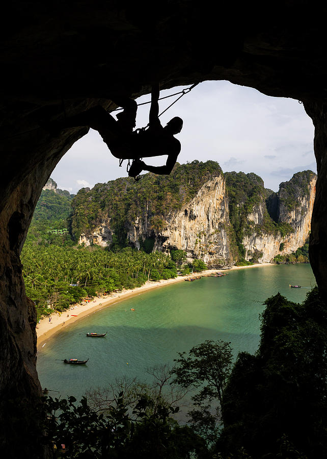 Rock Climbing In Thailand Photograph by Tegra Stone Nuess