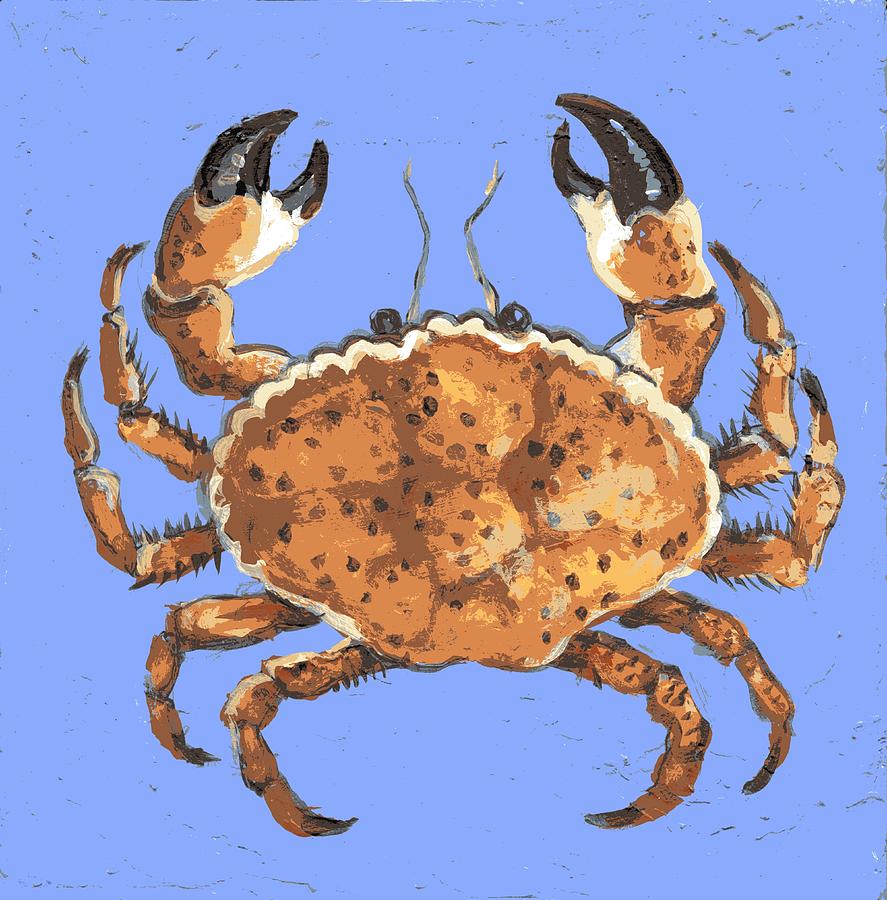 Still Life Painting - Rock Crab by Laurie Snow Hein