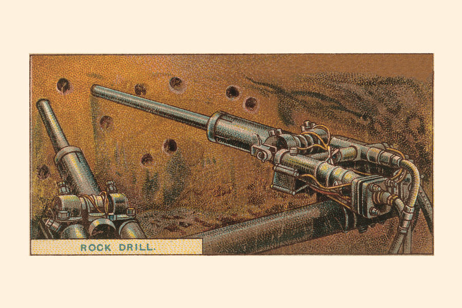 Rock Drill Painting by Unknown