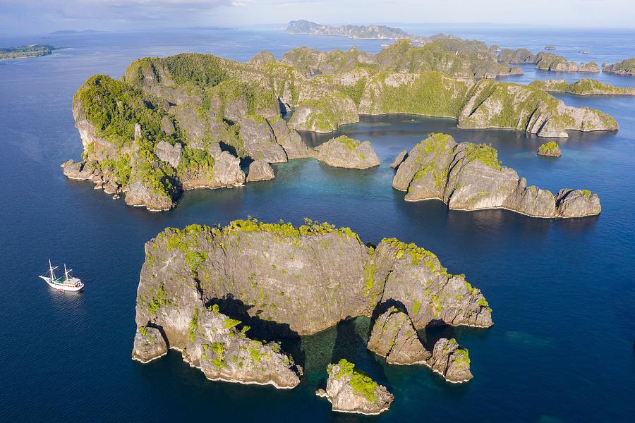 Nature Photograph - Rock Islands, Composed Of Limestone by Ethan Daniels