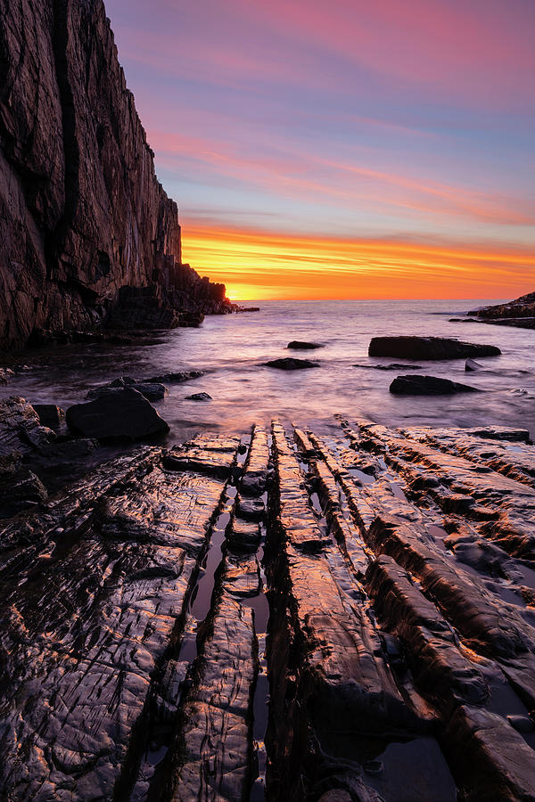 Nature Photograph - Rock Lines by Michael Blanchette Photography