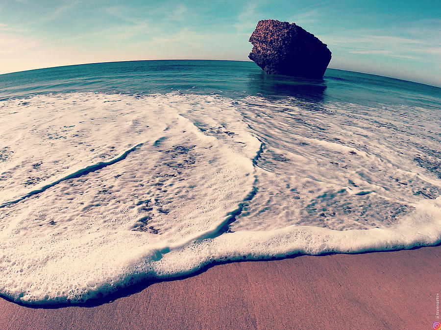 Beach Photograph - Beach Rock by Miguel Angel