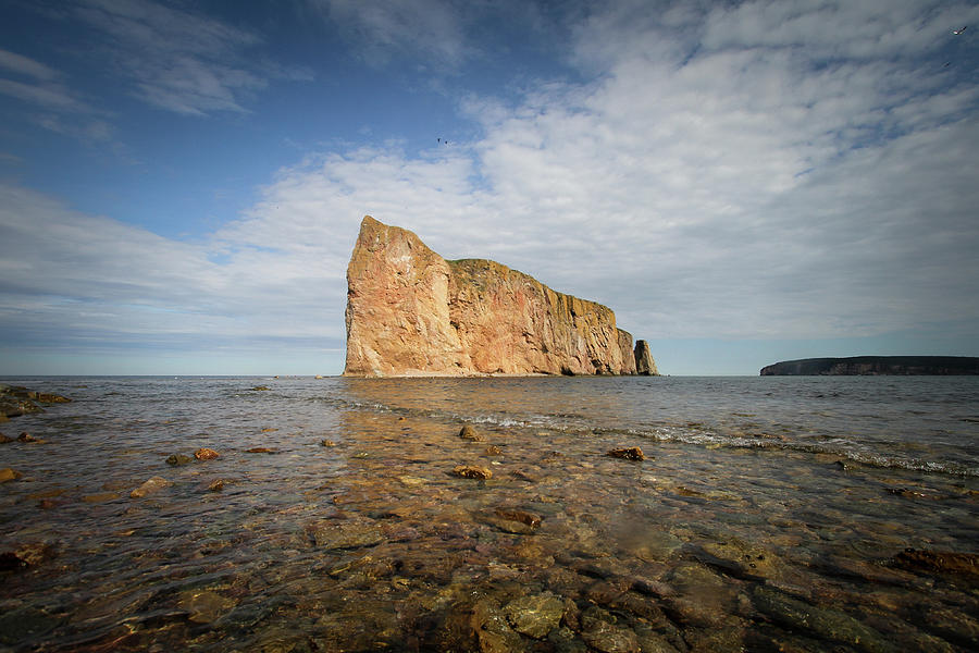 Rock Of Perce In Gaspe Photograph by Photography Taken By Ivan Dupont