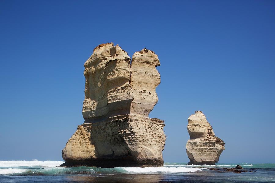 Rock Pillars In Tasman Sea Along Great Photograph by Paul Souders