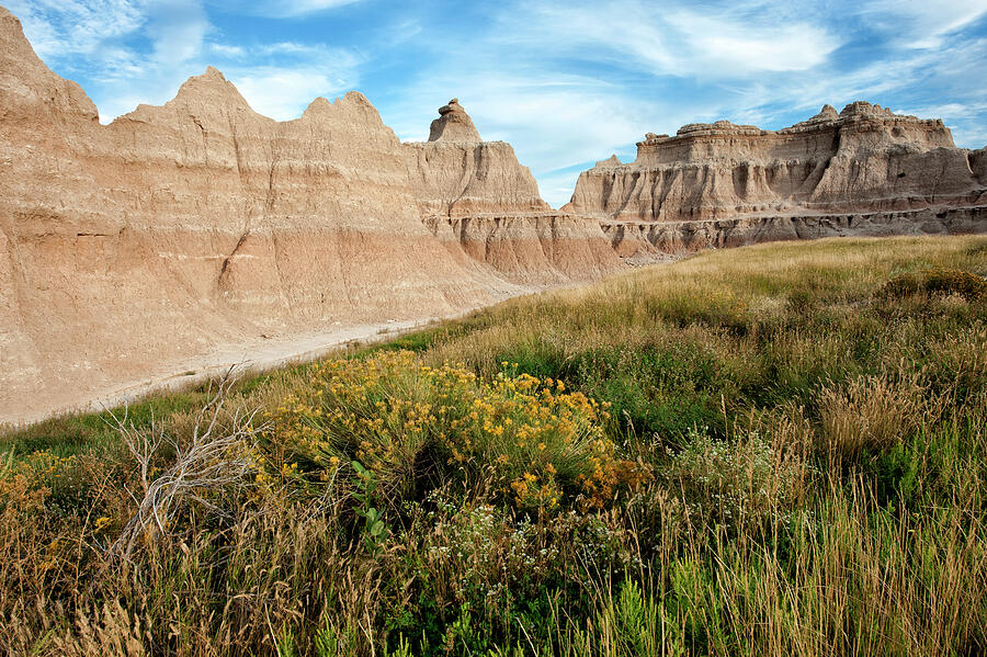 Rock Pinnacles And Cliffs, Badlands National Park, South Photograph by Steven David Miller / Naturepl.com Rock Pinnacles And Cliffs, Badlands National Park, South Photograph by Steven David Miller / Naturepl.com