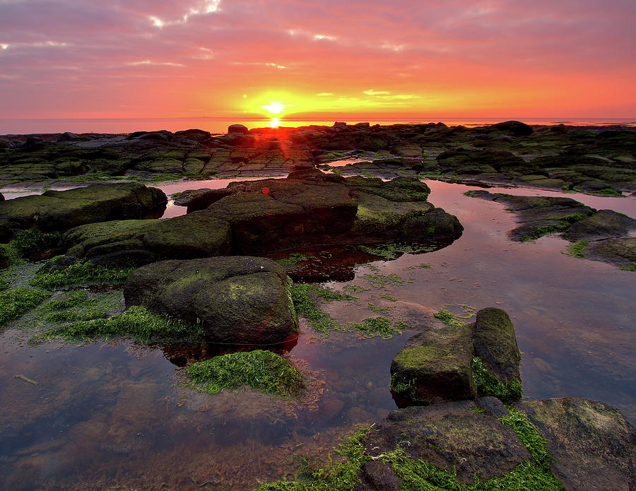 Rock Pool Sunset Photograph by Unique Landscape