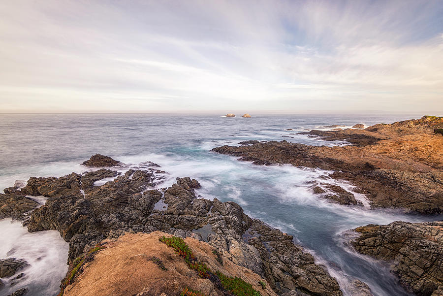 Nature Photograph - Rock, Sea, Beauty by Joseph S Giacalone