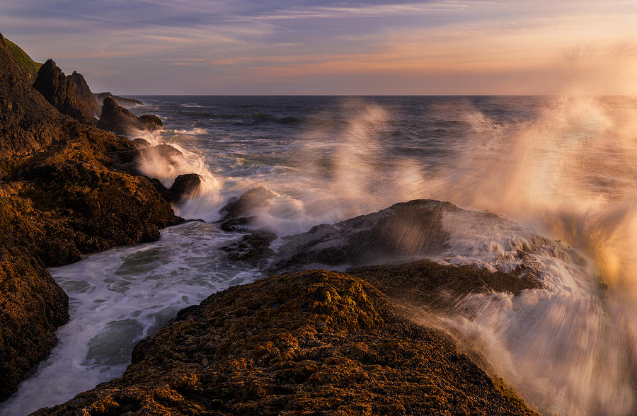 Rock Splash Photograph by Wenjin Yu - Fine Art America