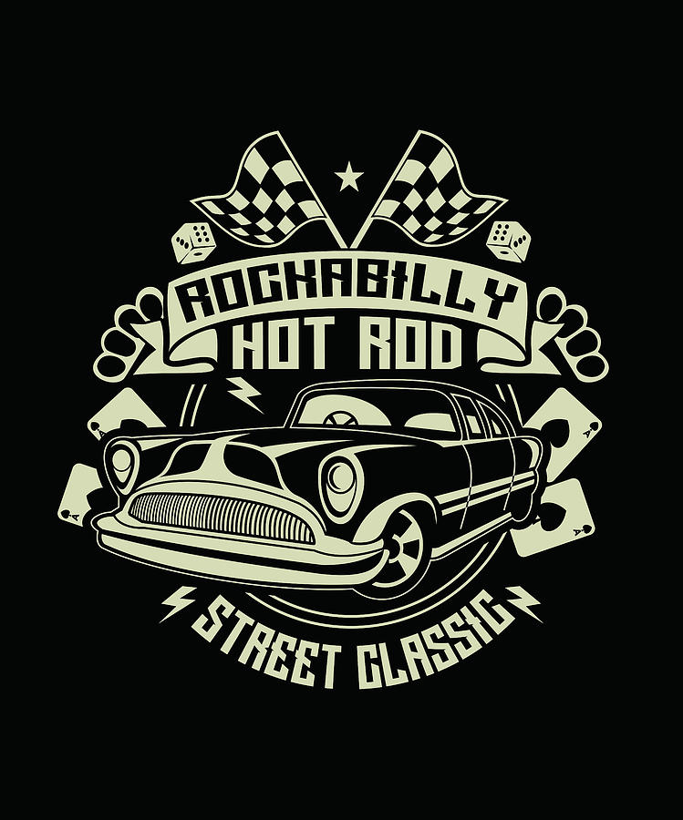 Rockabilly Hot Rod Digital Art by Long Shot