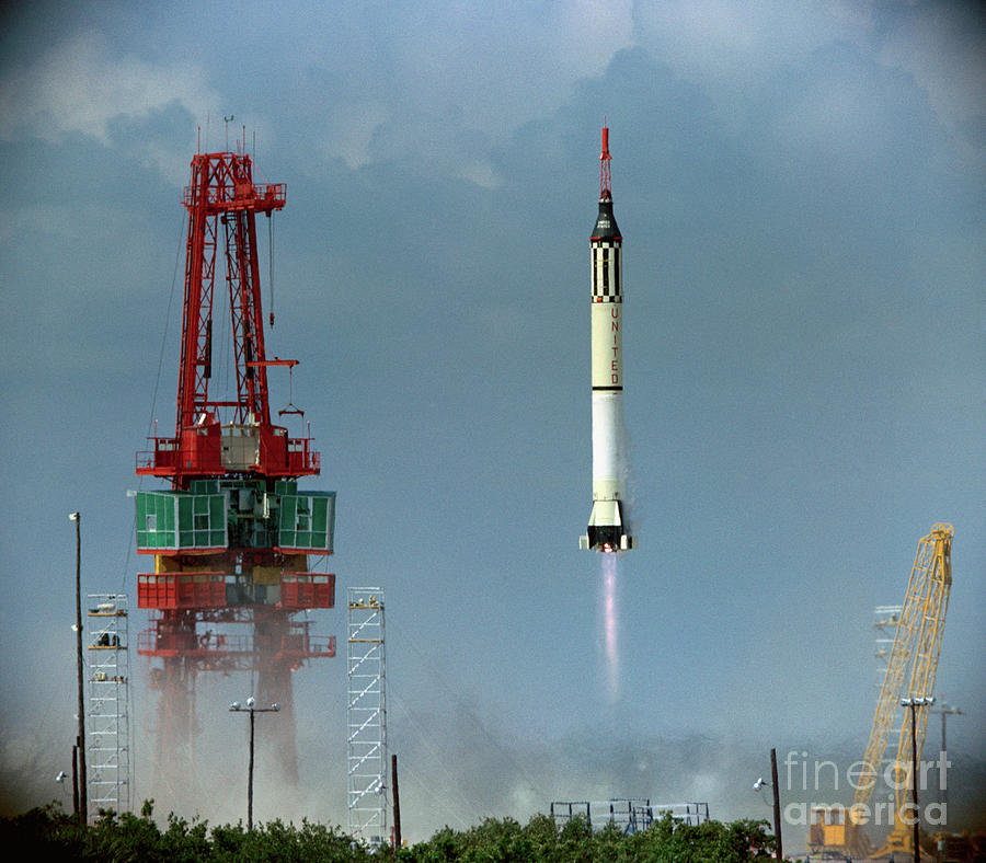 Rocket Blasting Into Space Photograph by Bettmann