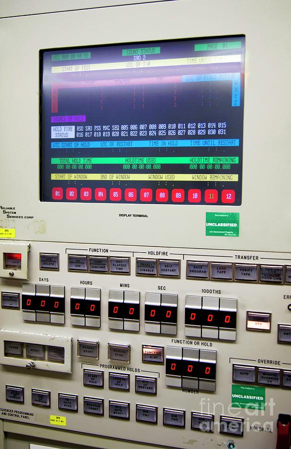 Rocket Launch Countdown Sequencer. Photograph by Mark Williamson/science Photo Library