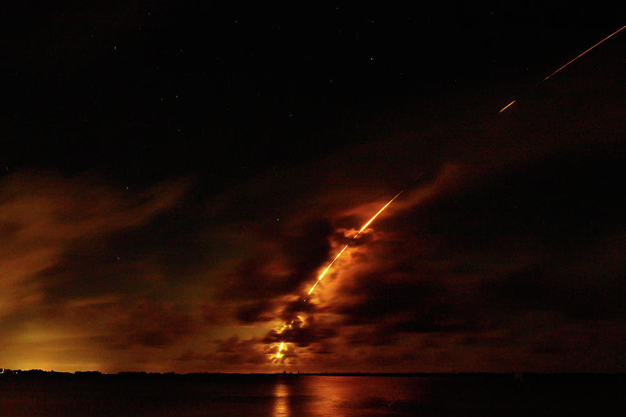 Rocket Launch Photograph by Les Greenwood