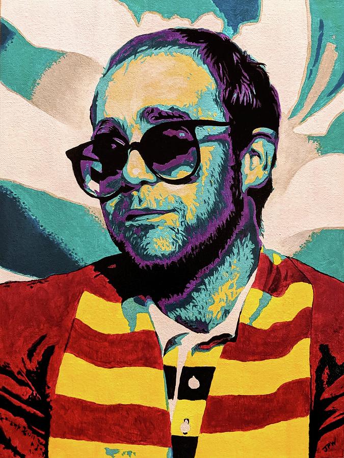 Elton John Painting - Rocket Man by JPW Artist