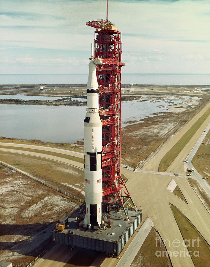 Rocket On Launching Pad Site Photograph by Bettmann