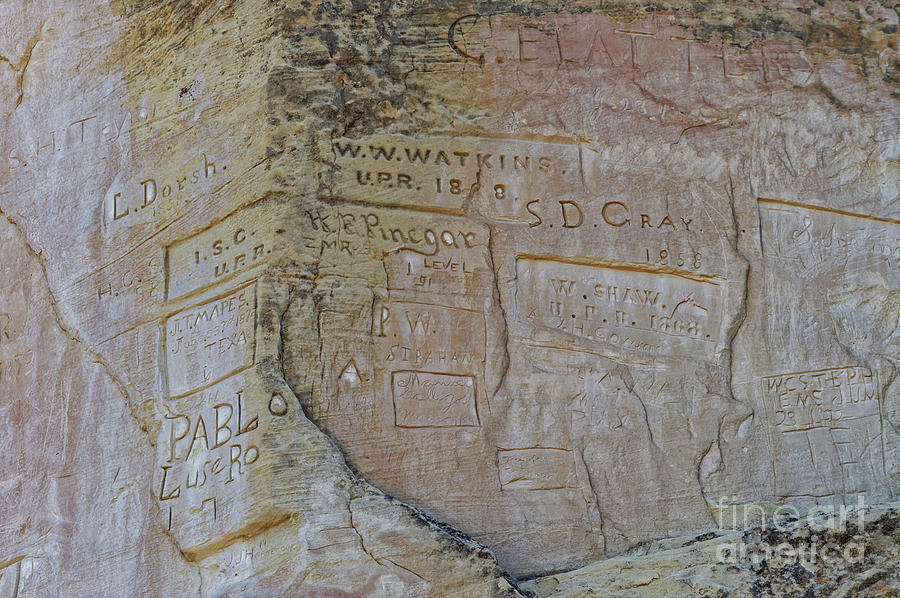 Rocking Carvings at El Morro - 1796 Photograph by Marvin Reinhart ...