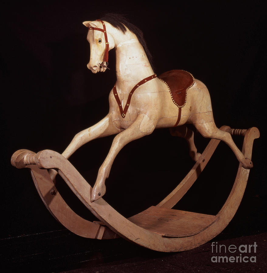 Vintage Photograph - Rocking Horse, English, 1840 by English School