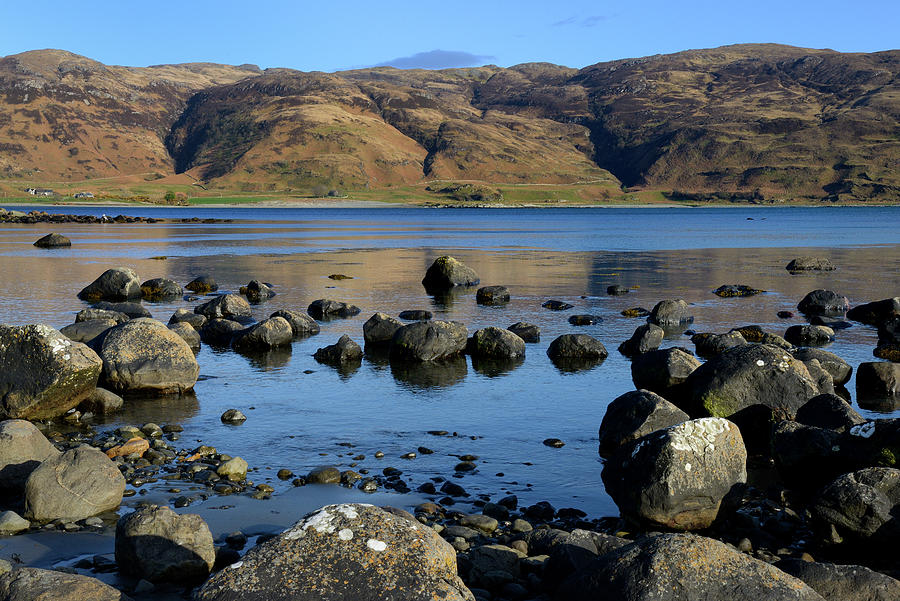 Spring Photograph - Rocks And Cliffs On The Side Of Lochbuie, Isle Of Mull by Jouan Rius / Naturepl.com