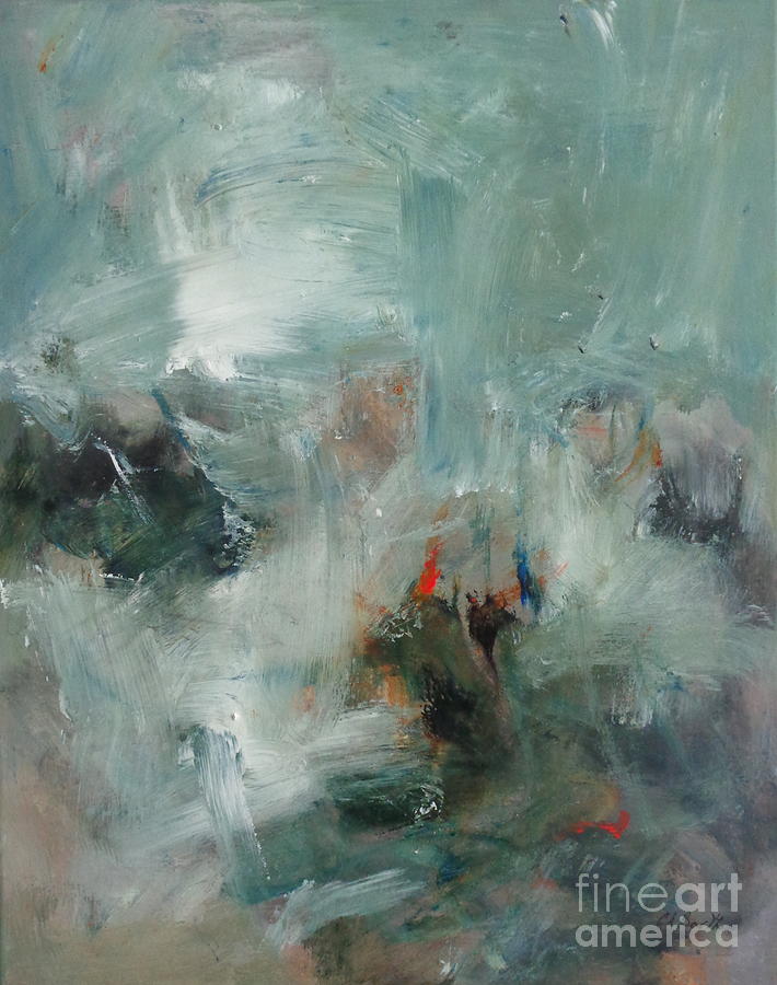Rocks and Water II Painting by Carolyn Barth