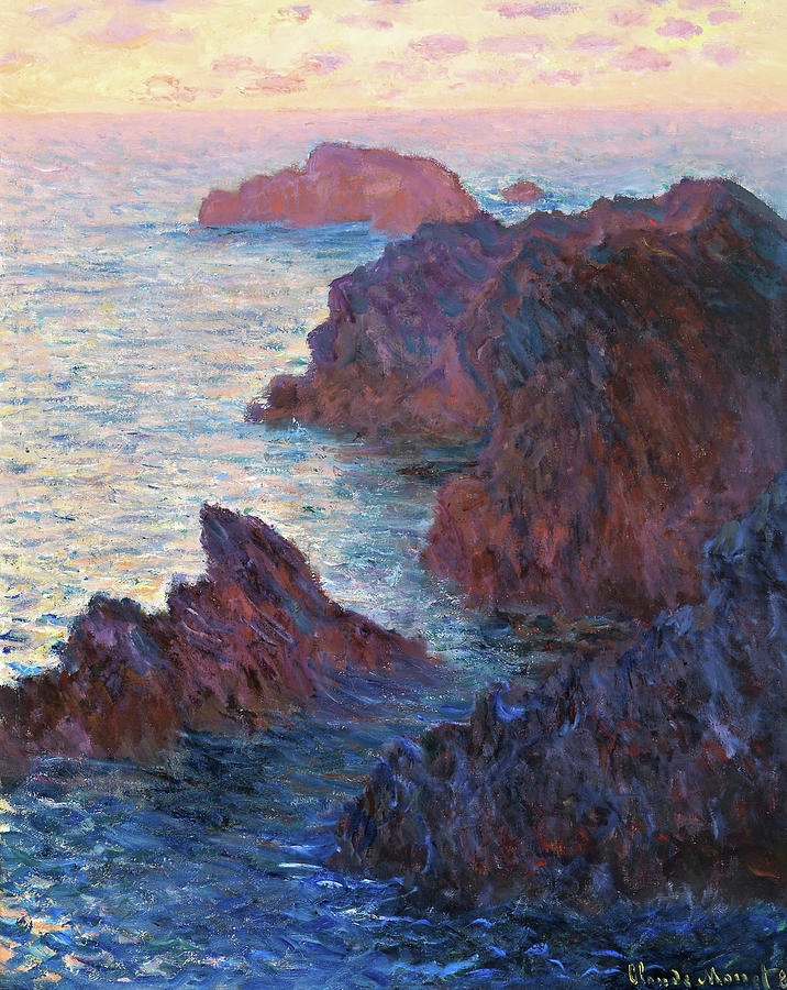 Rocks at Belle-Isle, Port-Domois - Digital Remastered Edition Painting ...