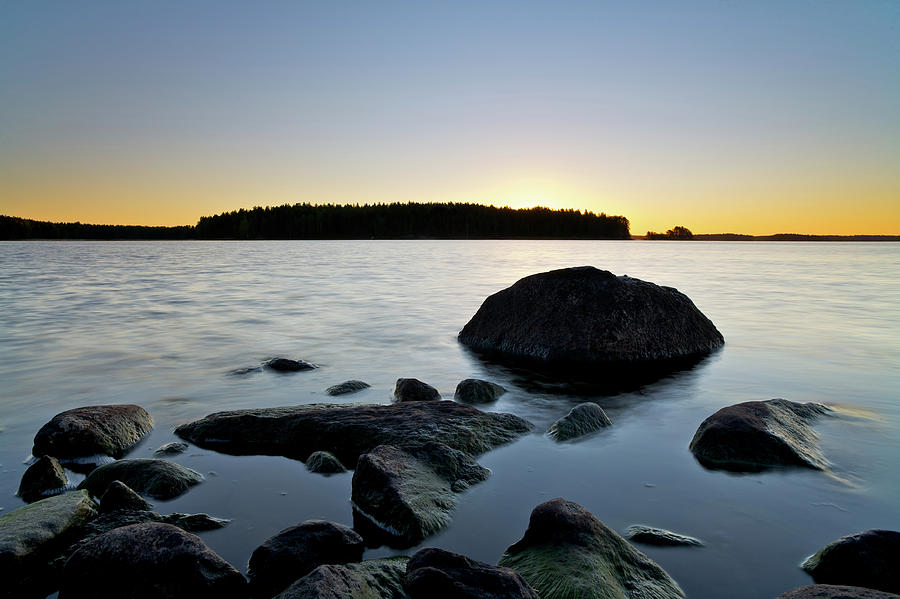 Rocks At Sunrise Photograph by Petri Karvonen @ Getty Images