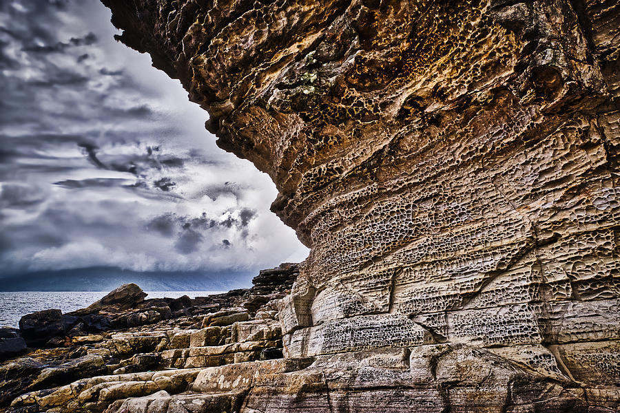 Rocks on Elgol Beach - Scotland Photograph by Stuart Litoff