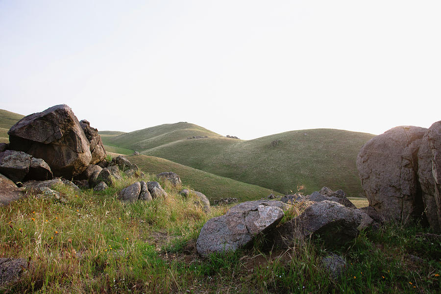 Nature Digital Art - Rocks On Hill, California, Usa by Matt Hoover Photo