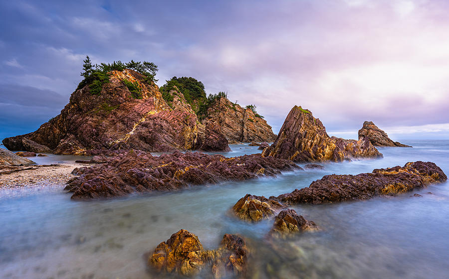 Rocks On The Sea Photograph by Hiroaki Ikeshita
