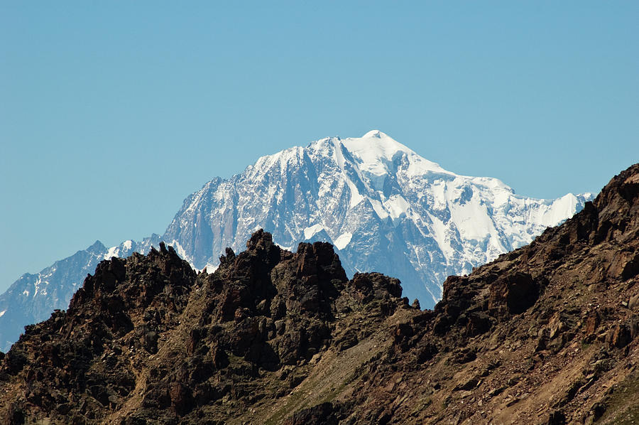 Rocks Ridges In Front Of Mont Blanc Photograph by © Francesco Sisti - Www.sisti.altervista.org