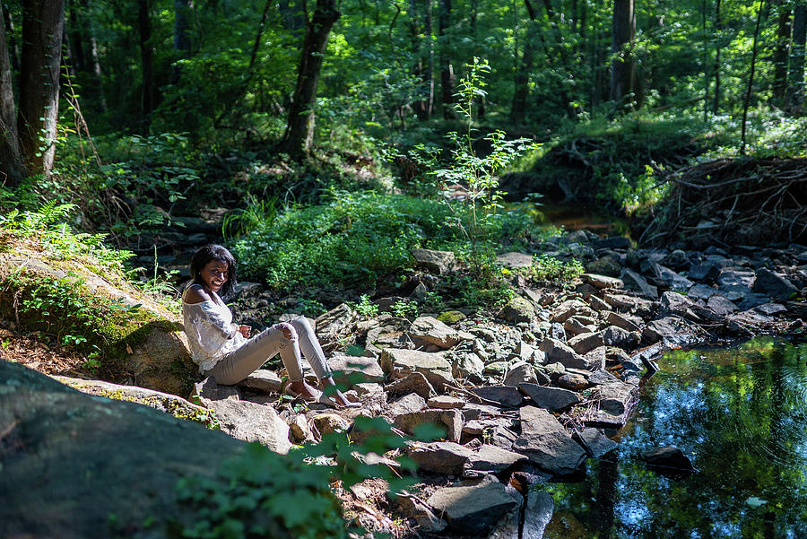 Rocks, River, Trees Photograph by Cliff Wilson - Pixels