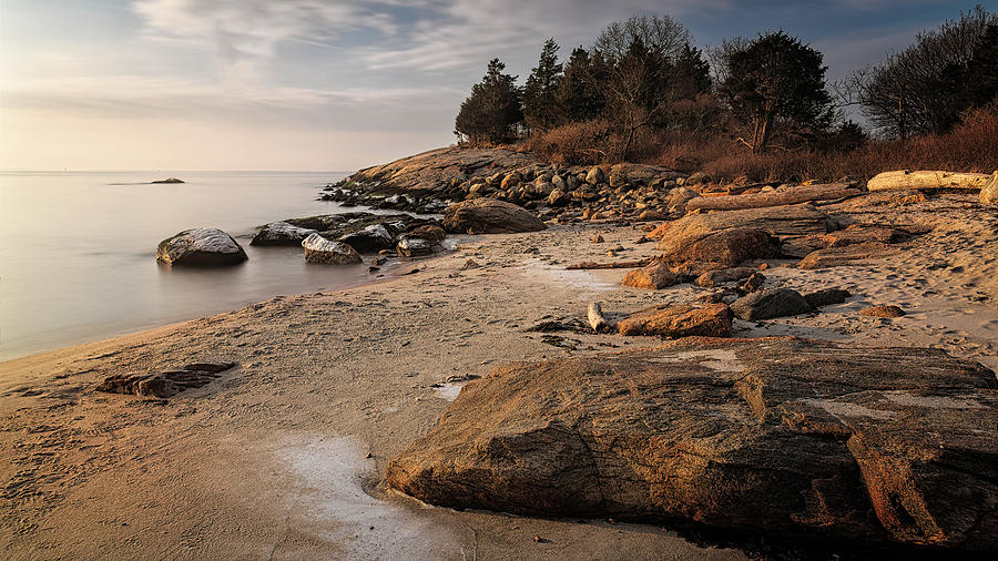 Rocks, Sand, Sea, Sky Photograph by Simmie Reagor