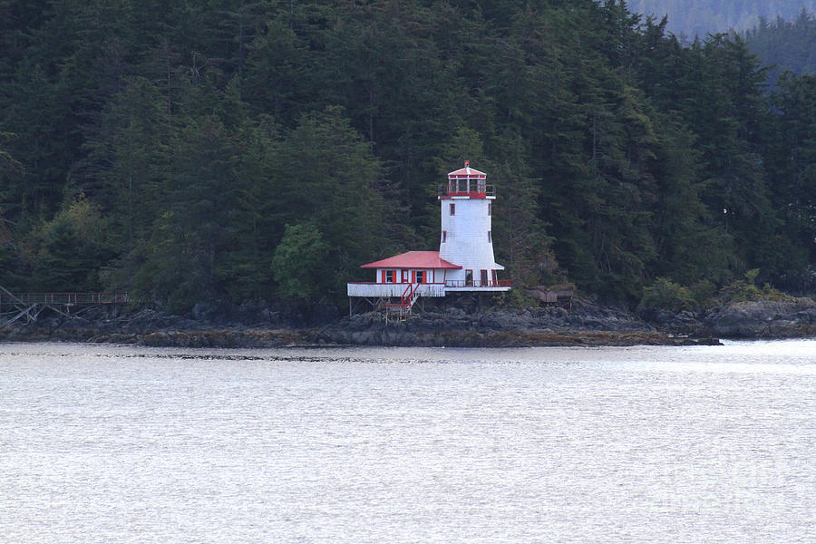 Norman Rockwell Photograph - Rockwell Lighthouse - Sitka, AK 2015 by Monterey County Historical Society