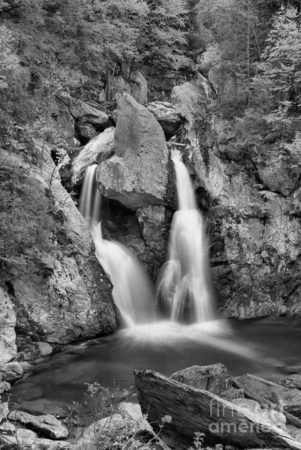 Rocky Bash Bish Falls Black And White Photograph by Adam Jewell
