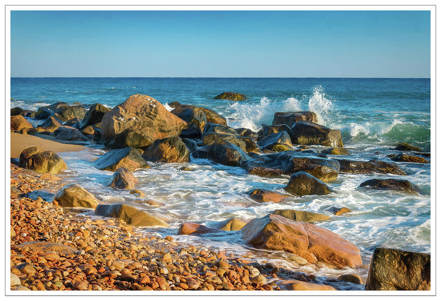 Rocky Beach on Block Island Photograph by George Moore