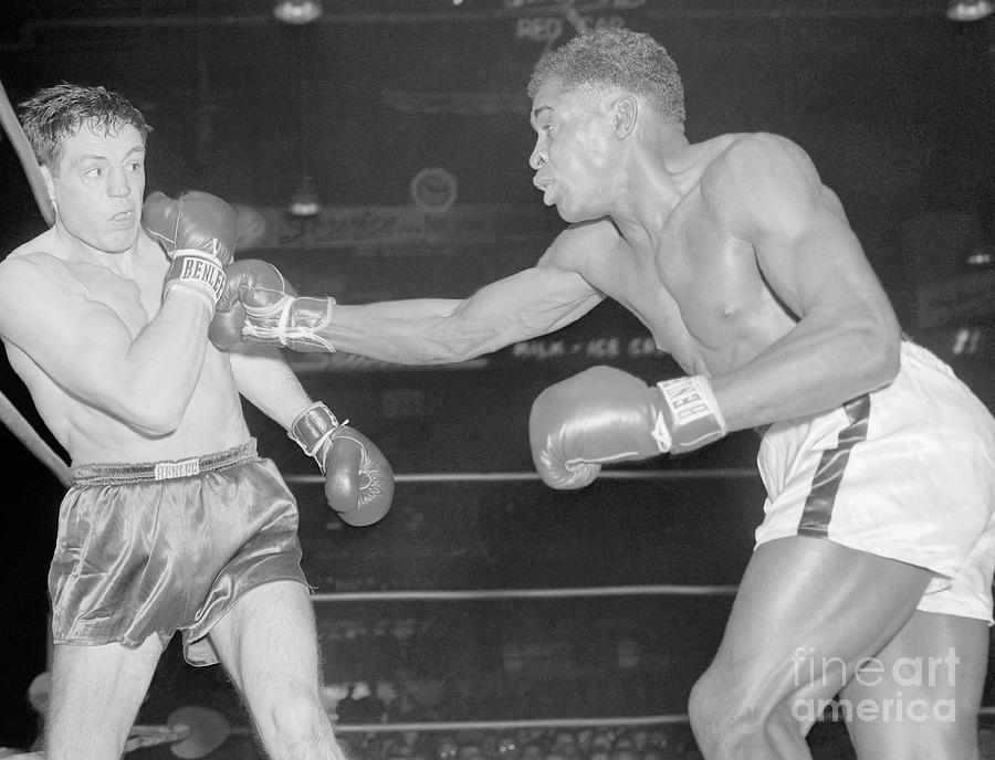 Rocky Castellani Boxing Against Holly Photograph by Bettmann