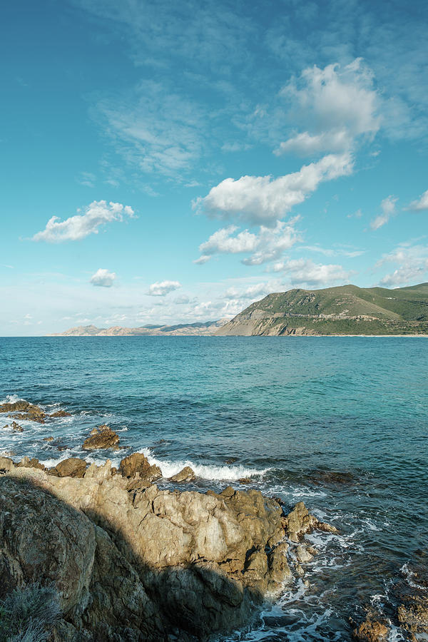 Rocky Coastline And Turquoise Mediteranean Sea In Corsica Photograph